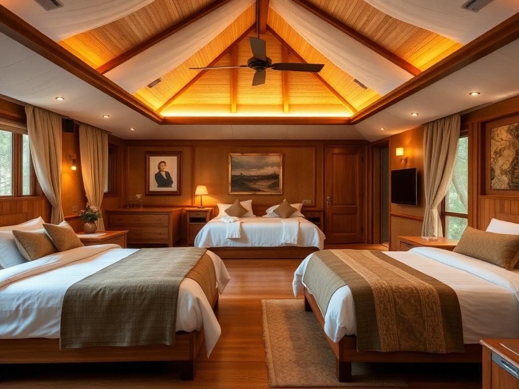 Luxury cottage interior at The Oasis Resorts