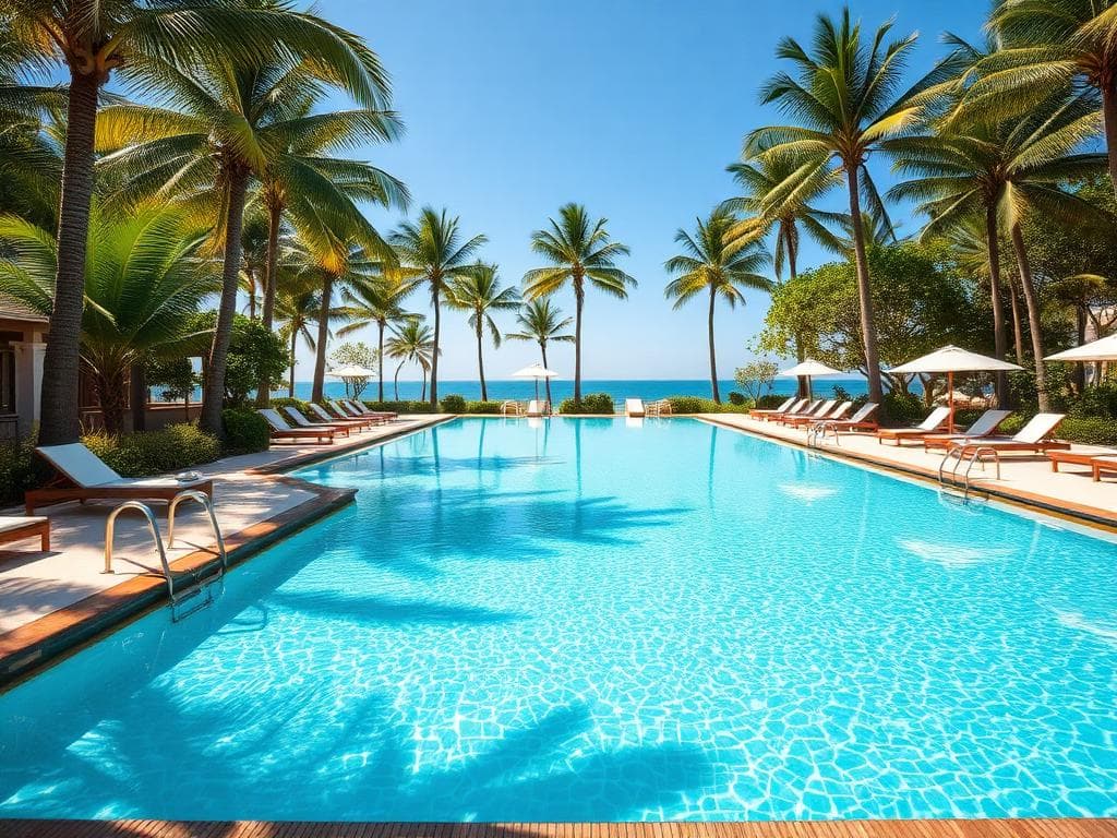 Swimming pool at The Oasis Resorts