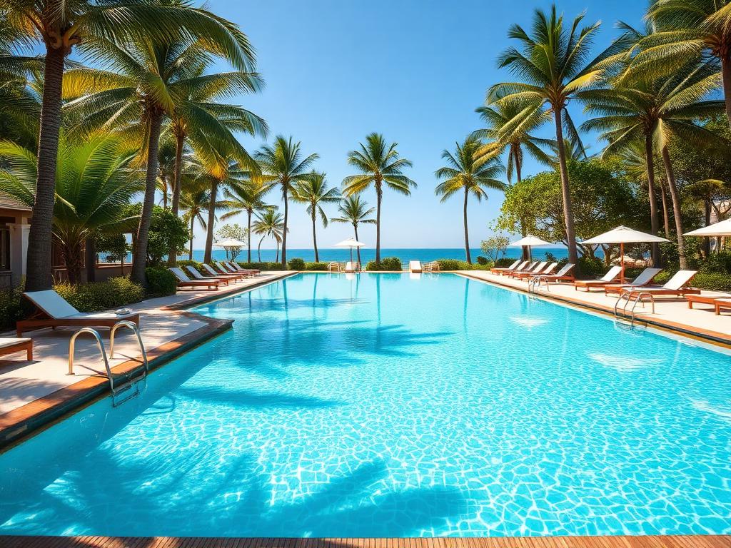 Swimming pool at The Oasis Resort